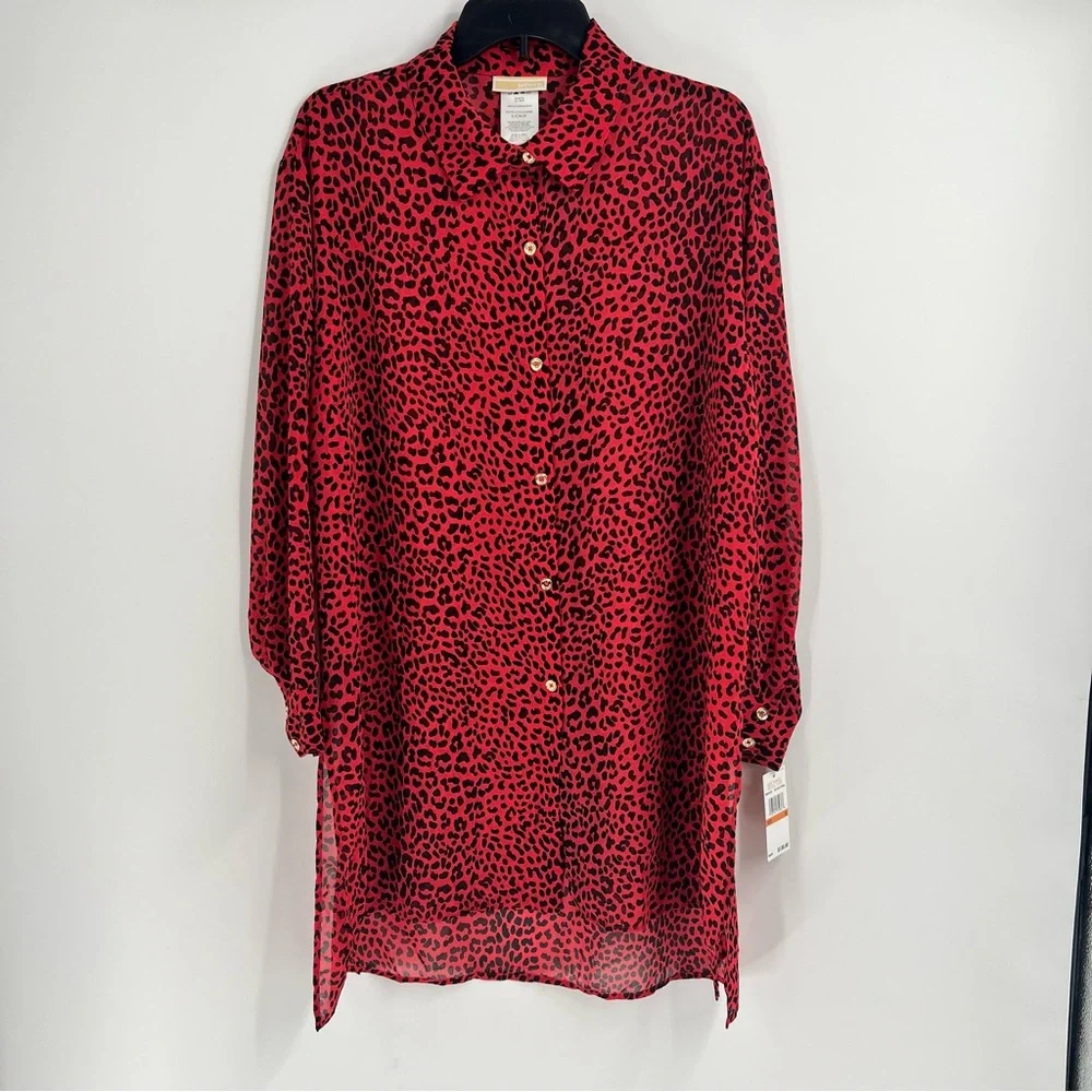 Michael Kors Animal Print Cover Up